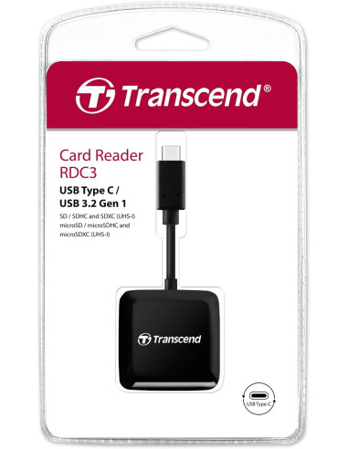 Lector tarjetas USB C Transcend RDC3